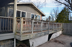 Burke Deck Demolition Before